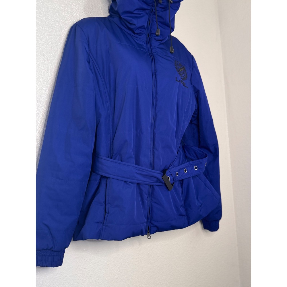 Vintage Lauren Active Ralph Lauren Belted Puffer Jacket Royal Blue L Gorpcore - Picture 13 of 15